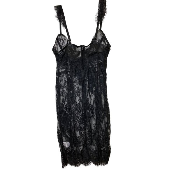 Sexy Lace Black Dress By Fashion Nova XL Pinup Goth Punk Rock Date Glamour Retro - Picture 3 of 7